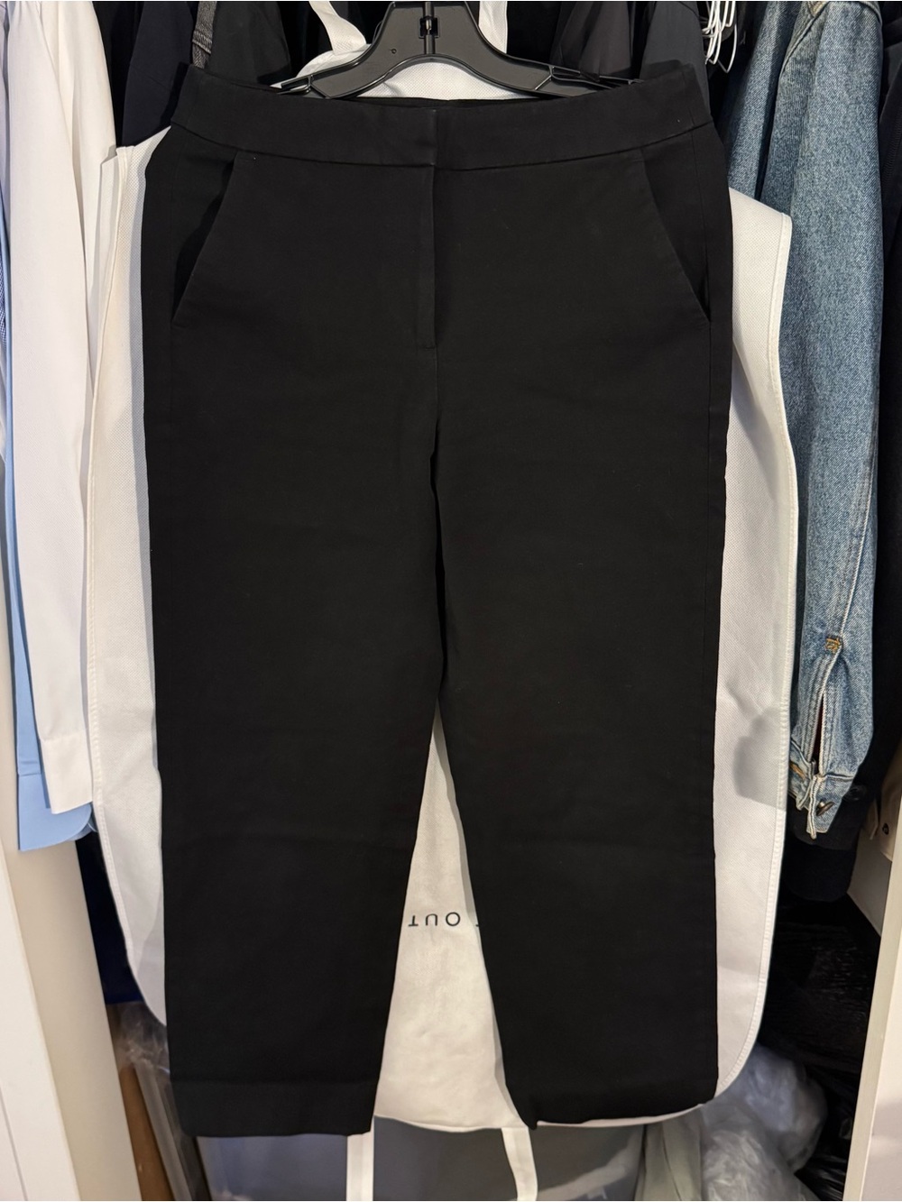 Women's Black Kate Fit Tailored Ponte Knit Ankle Pants